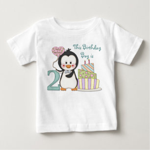 Penguin Cutie - Boy Second Birthday Baby T-Shirt