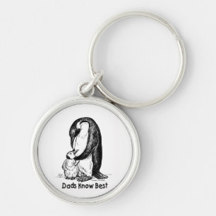 Penguin Dad Keychain