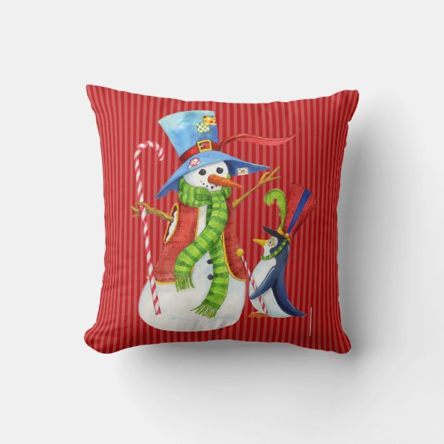 Penguin de Noël et Coussin de Snowman (Recto)