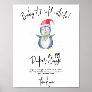 Penguin - Diaper Raffle game Poster