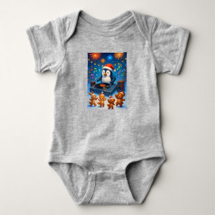 Penguin DJ, Author Natasha Us Baby Bodysuit