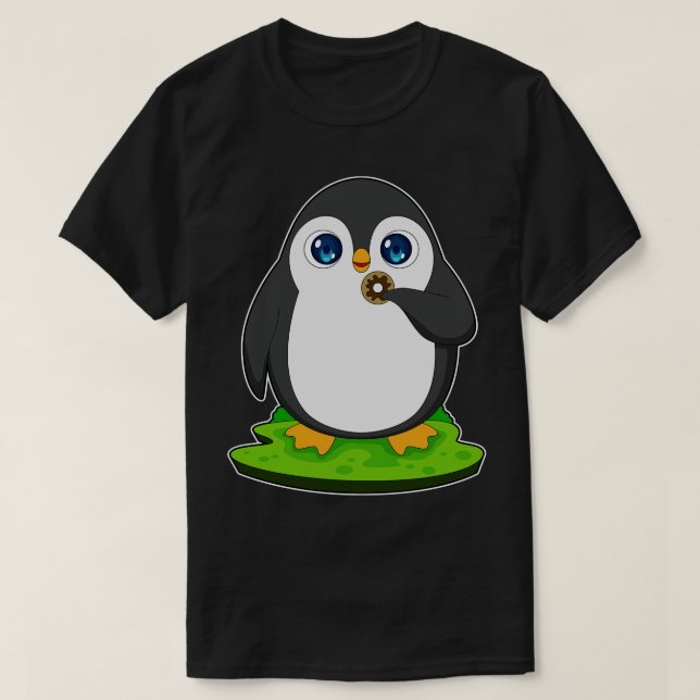 Penguin Doughnut T-Shirt (Design Front)