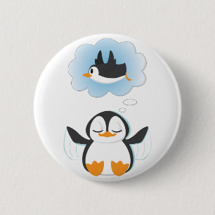 Penguin Dreams 2 Inch Round Button