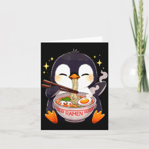 Penguin Eating Ramen  Card