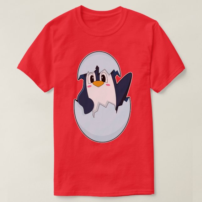 Penguin Egg shell T-Shirt (Design Front)