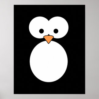 Penguin Eyes Poster