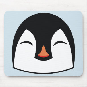 Penguin Face Mouse Pad