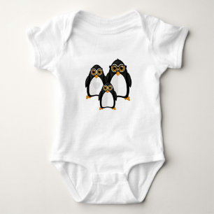 Penguin Family Baby Bodysuit