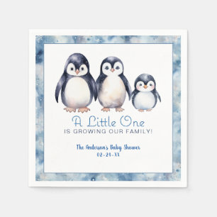 Penguin Family Baby Shower Napkins