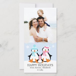 Penguin Family Holiday Card