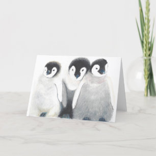 Penguin Family Note Card <Blank Inside>