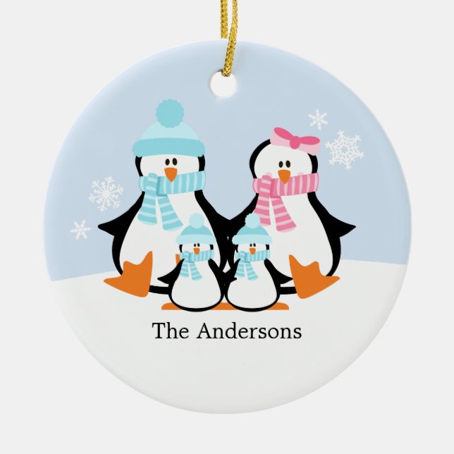 Penguin Family Ornaments (Front)