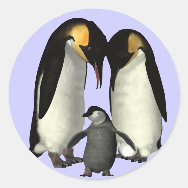 Penguin Family Sticker (Front)