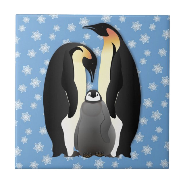 penguin family tile (Front)