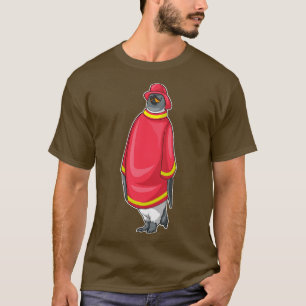 Penguin Firefighter Fire department T-Shirt