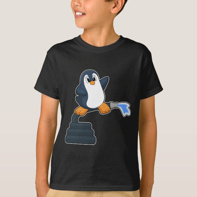 Penguin Firefighter Fire hose T-Shirt (Front)