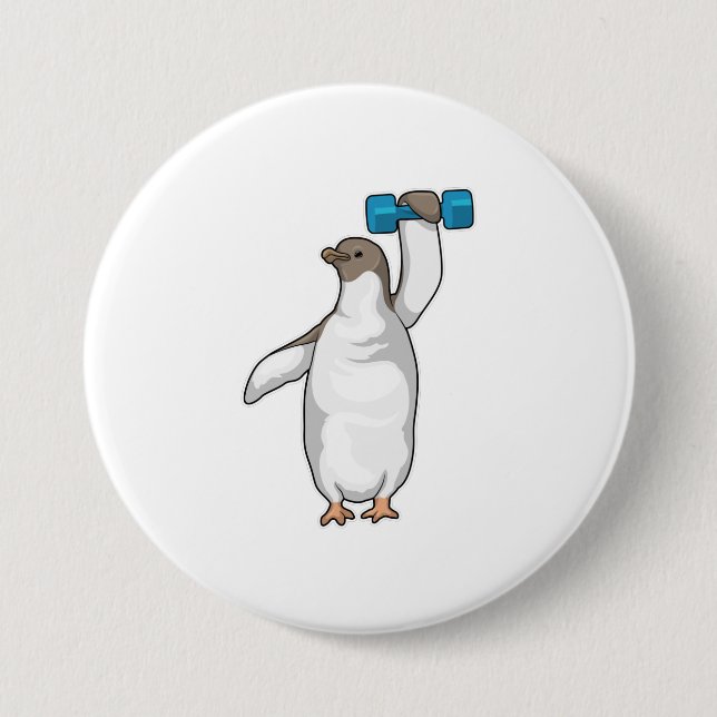 Penguin Fitness Dumbbell 3 Inch Round Button (Front)