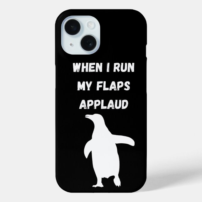 penguin flaps applaud inappropriate embarrassing Case-Mate iPhone case (Back)