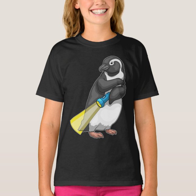Penguin Flashlight T-Shirt (Front)