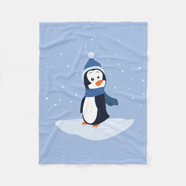 Penguin Fleece Blanket (Front)