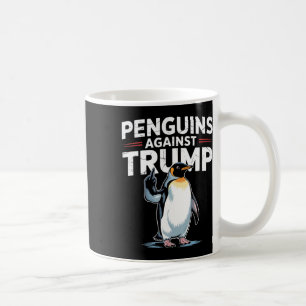 Penguin Flippers Up Resist Funny Penguins Against Coffee Mug