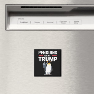 Penguin Flippers Up Resist Penguins Against Trump Magnet