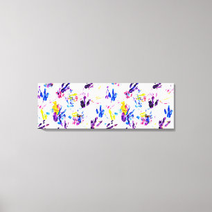 penguin footprints canvas print