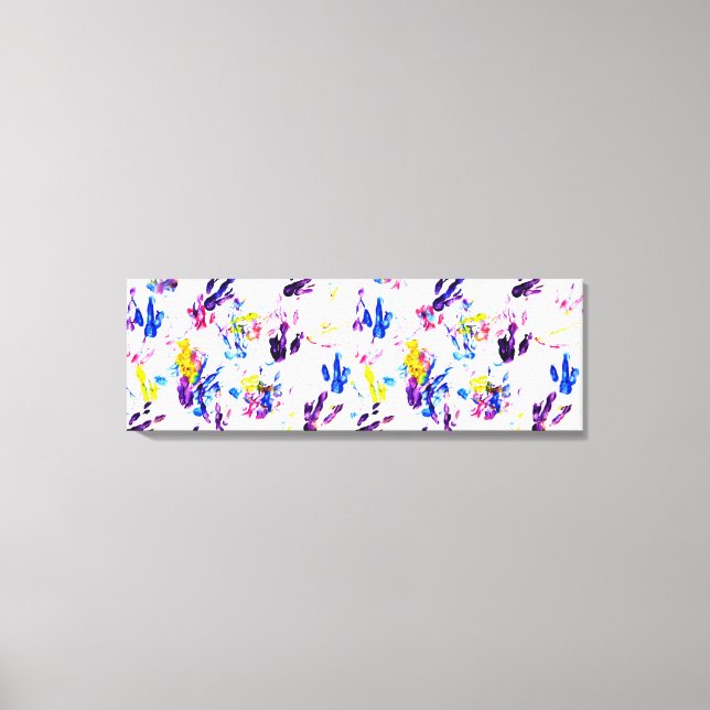 penguin footprints canvas print (Front)