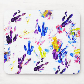 penguin footprints mouse pad