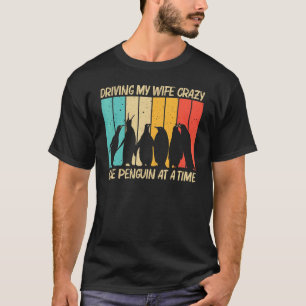 Penguin For Men Dad Penguins Bird Animal Retro T-Shirt