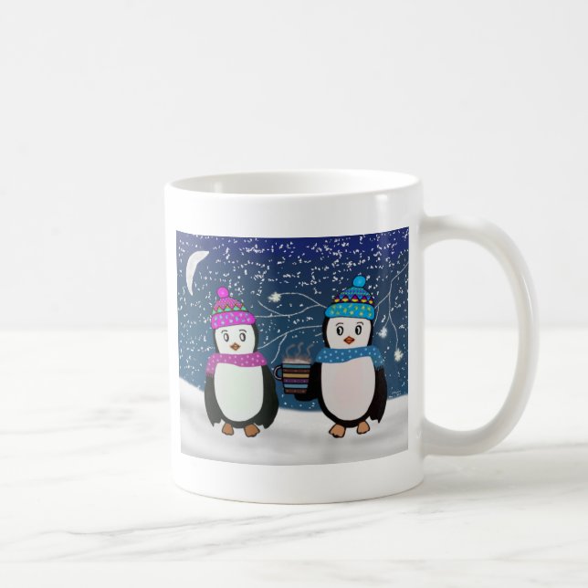 Penguin Friends Coffee Mug (Right)