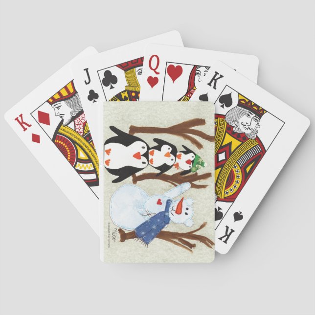 Penguin Fun - Kids Art for CHOC Playing Cards (Back)