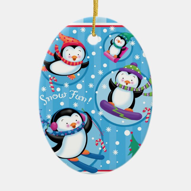 Penguin Fun Ornament (Front)