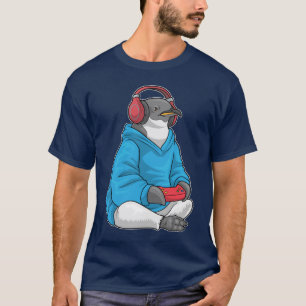 Penguin Gamer Controller T-Shirt