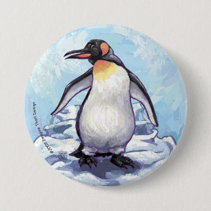 Penguin Gifts & Accessories 3 Inch Round Button