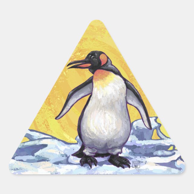 Penguin Gifts & Accessories Triangle Sticker (Front)