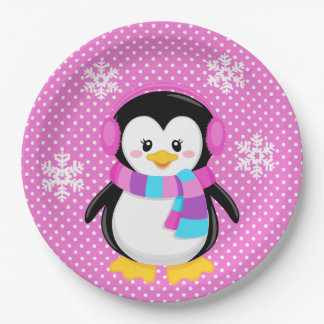 Penguin Girl Plate