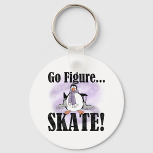 Penguin Go Figure Skate Keychain