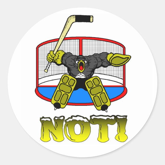 Penguin Goalie NOT Sticker (Front)