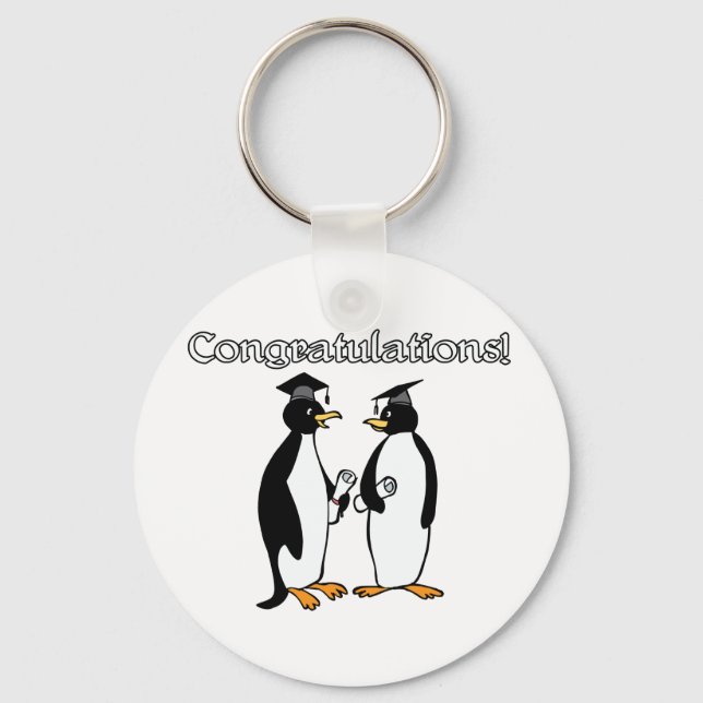 Penguin Graduates Keychain (Front)