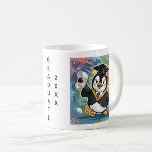 Penguin Graduation Personalized Coffee Mug