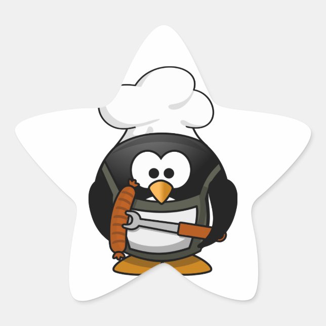 Penguin Grill Star Sticker (Front)