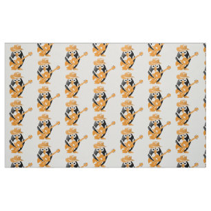 Penguin guitarist fabric