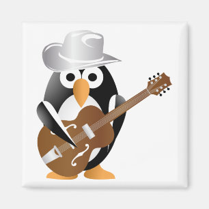 Penguin guitarist magnet