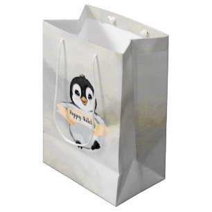 Penguin Happy Birthday Medium Gift Bag