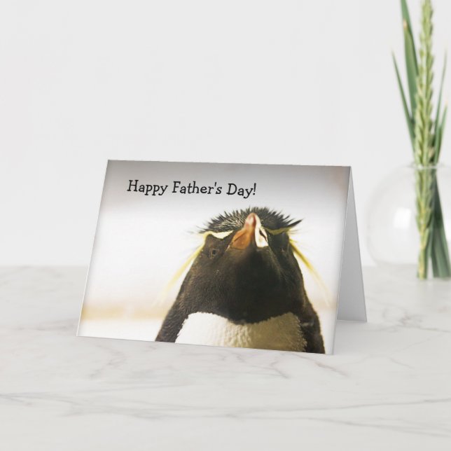 Penguin Happy Father's Day Card (Front)