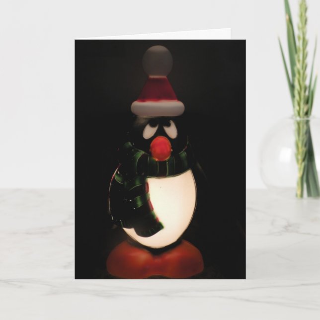 Penguin "Happy Holidays" Card (Front)