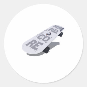 penguin hardcore Deck Classic Round Sticker