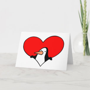 Penguin Heart card
