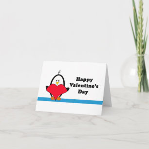 Penguin Heart Valentine Card